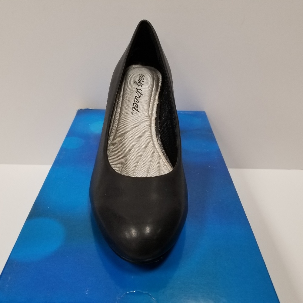 Solid Black Heels Cushion Insoles Comfortable 8